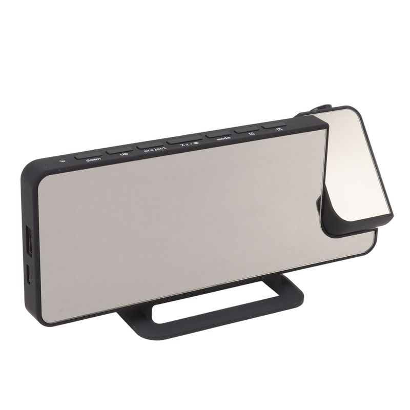 Digital Projection Alarm Clock LED Display USB Powered Auto Sensitivity