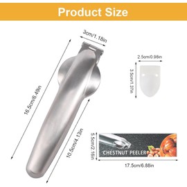 Stainless Steel Chestnut Cutter Tool Chestnut Opener Tool Chestnut Open Clip Chestnut Knife Chestnut Cracker Tool Chestnut Peeler Nut Cutter