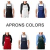 PLACE4PRINT Personalized Dad Apron, Adjustable Neck, Custom Embroidered Design, add