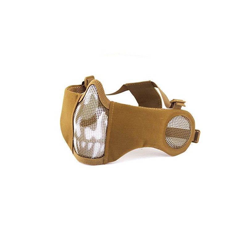 HANSTRONG GEAR Tactical Airsoft Metal Mesh Breathable Protective Half Face