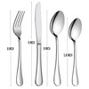 OVENTE 24-Piece Silverware Set Service for 6, Durable Stainless Steel