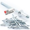 Aluminium Blind Rivets Pop Rivets Steel Mandrel Industry Standard DIN7337