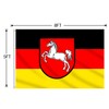 Lixure Lower Saxony Flag 5 x 8 ft (150 x