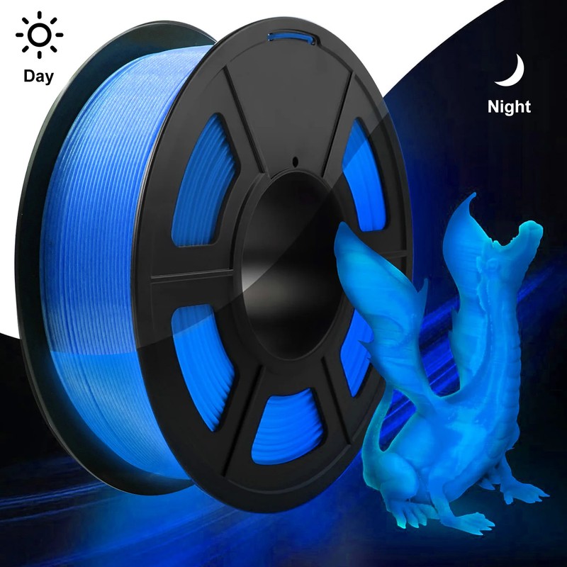 Glow in the Dark PLA Filament for FDM 3D Printing