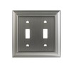 Allen + roth Cosgrove 1-Gang Satin Nickel Double Toggle Wall
