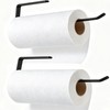 2 PCS Under Cabinet Paper Towel Holder for Kitchen,TONLEA Drilling