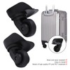 Natudeco 1 Pair A23 Luggage Replacement Wheel Silent Swivel Suitcase