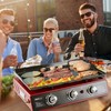 Royal Gourmet PD1301R 3 Burner Tabletop Propane Gas Griddle with