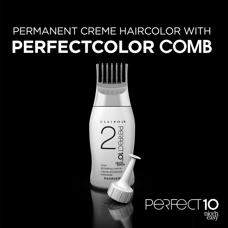 Clairol Nice'n Easy Perfect 10 Permanent Hair Dye, 5A Medium