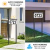 Solar Address Sign, House Numbers for Outside Double Side, 12