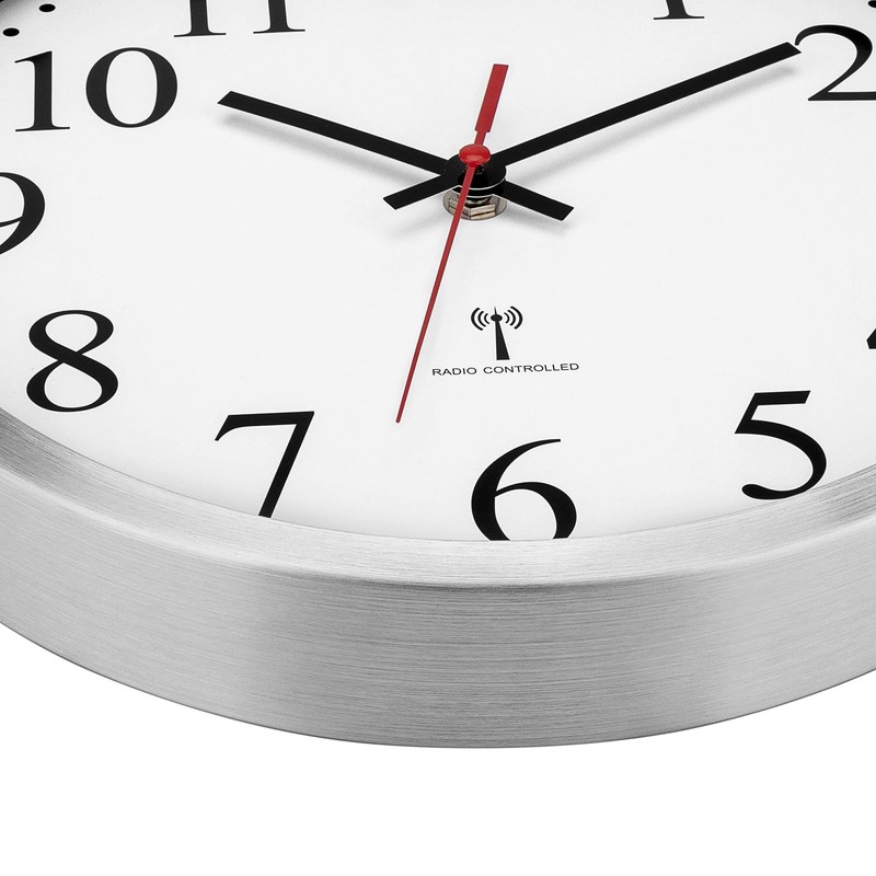 Foxtop Wireless Wall Clock Silent Analogue Non-Ticking 25 cm Easy