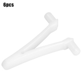 Ausla 6PCS Pool Skimmer V Clips, Schmetterlingsclip für Pool Spa Bürste, Laubharke, Laubkescher, Vakuumsauger