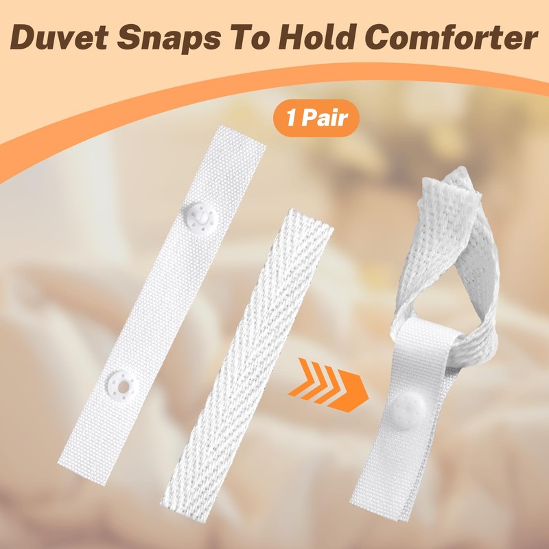 YBEATY 16 PCS Duvet Snaps to Hold Comforter Duvets Clips