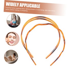 Healeved 2Pcs Non Slip Headband with Teeth for Women Lightweight Fashion Hairbands for Face Washing Makeup Exercise and Comfortable Hair Accessories