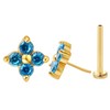 FANSING 20g Cartilage Earring 18k Gold-plated Tragus Stud 5mm CZ