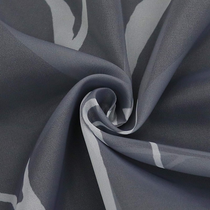 HongYa Kitchen Curtain, Voile, Bistro Curtain with Loops, Transparent Curtain
