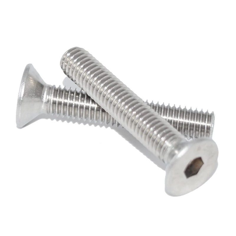 Senkschrauben mit Innensechskant M5X90 10 Stück ISO 10642 A2 Edelstahl