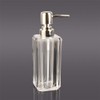 WAIT FLY Acrylic Soap Dispenser with Pump, Soap Bottle, Dish
