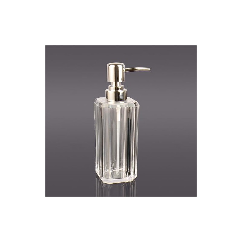 WAIT FLY Acrylic Soap Dispenser with Pump, Soap Bottle, Dish