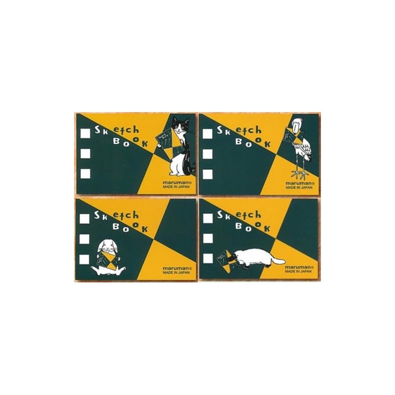 Maruman Mini Mini Sketch Book x 4 Types Set, Full