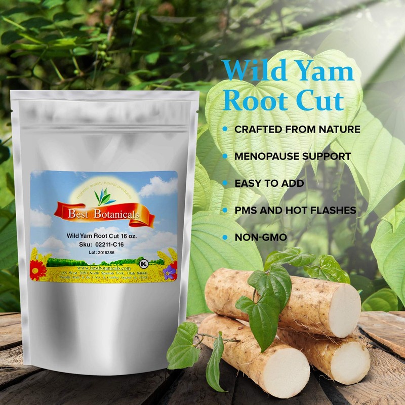 Best Botanicals Wild Yam Root Cut 16 oz.