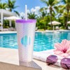 Vaso de Plástico Reusable con Doble Pared 710 ml Brillante