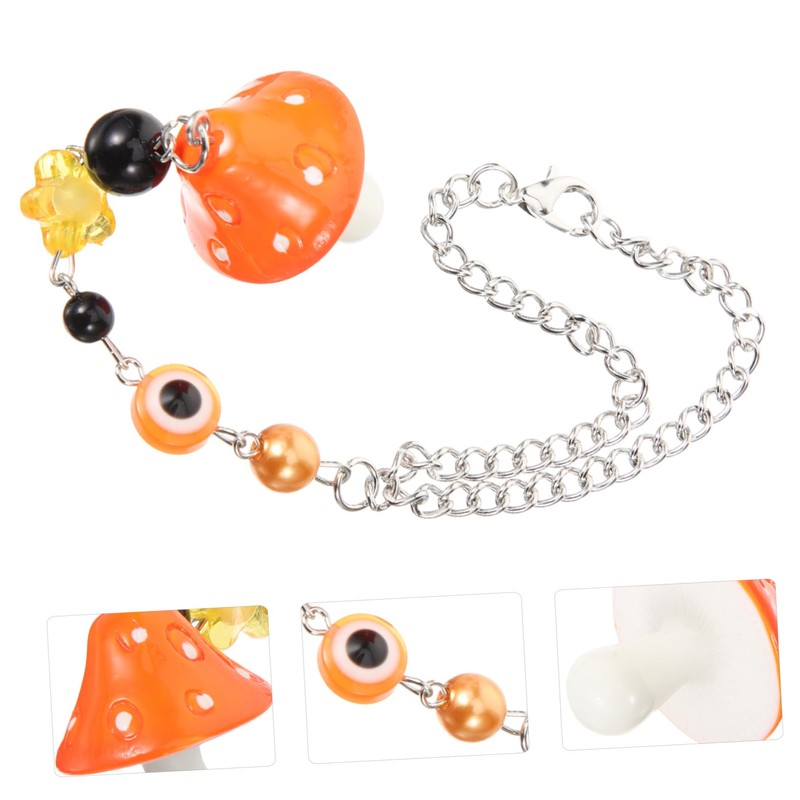 STOBOK Mushroom Decor Evil Eye Pendant Turkish Evil Eye Decoration