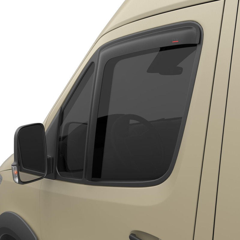 EGR 68701 Tape-on Window Visors Front Set Only, Smooth Smoke
