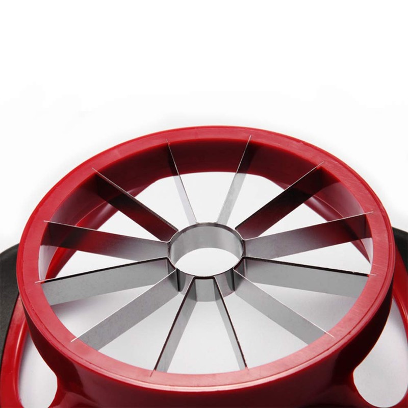 Beylos Easy Grip Apple Corer Slicer-Divider-Cutter-Wedger, Ergonomic Rubber Grip Handle,