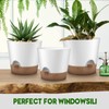 YNNICO Indoor Outdoor Plant Pots- Self Watering Planters with Drainage