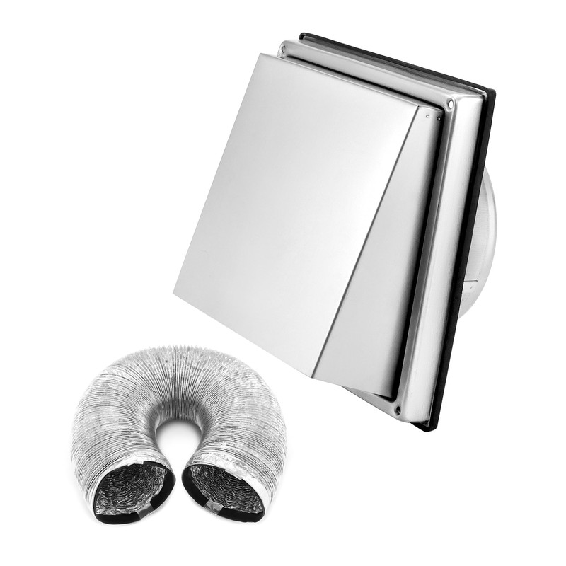 QWORK® Ventilation Grille 125 mm Made of 304 Stainless Steel