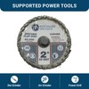 Benchmark Abrasives 2" Quick Change Zirconia Curved Flap Disc Grinding