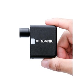 AIRBANK POCKET Bicycle Air Pump, Electric Pump, 3.3 oz (95 g), Lightweight, Small, Portable Air Pump, For Road Bikes, Presta Valve