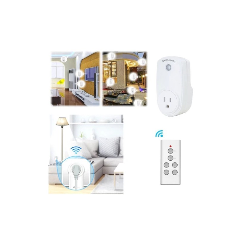 Finduat Wireless Remote Controlled Outlet Switched Power Plug