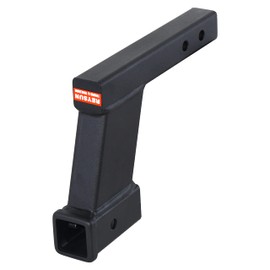 REYSUN Trailer Hitch Extender with 8 inch Hitch Riser/Drop Hitch, Fits for 2-inch Hitch Receiver, Solid Shank, 10000lbs Tow Hitch Capacity, with Anti-Rattle Bolt Design