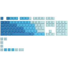 Glorious Gaming 115x GPBT-Keycaps - Cherry-Profil, äußerst widerstandsfähiger PBT-Kunststoff, optisch EIN Blickfang, überragende Akustik, Originalschrift, Deutsch Layout - Ocean