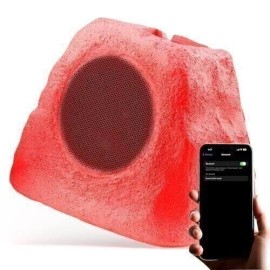 Gemini Sound Solar Rock LED Speaker Outdoor Bluetooth Multi-Link Waterproof Wireless Audio