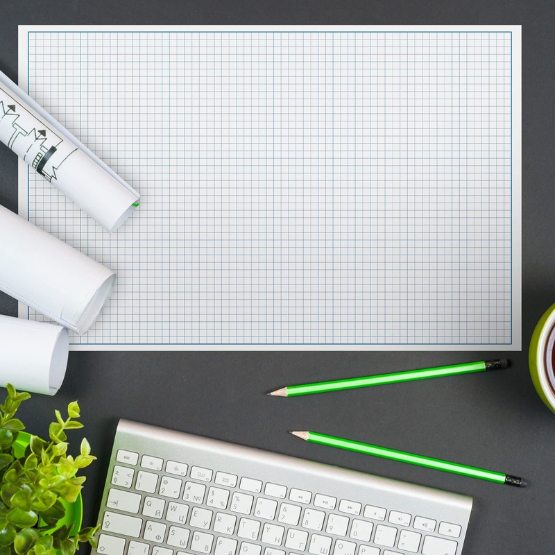 Eaasty 200 Sheets Engineering Graph Paper Grid Notepad Drafting Blueprint