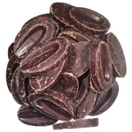 Valrhona Equatoriale 4661 55% Dark Semi Sweet Chocolate Callets from OliveNation for Baking & Enrobing - 1/2 lb
