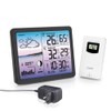 Uzoli EM3566D Weather Station Wireless Indoor Outdoor, 7.4in Home Weather