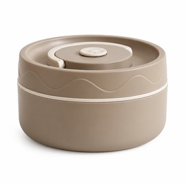 440 mL Stainless Steel Insulated Lunch Box for Work and School – Portable Food Container with Twist-On Lid for Everyday Meals
