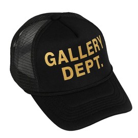 GALLERY DEPT Peaked Cap Baseball Cap Adjustable Unisex Hats Truck Cap Sun Shade Summer Breathable Mesh Street Hats Truck Cap - Color: black