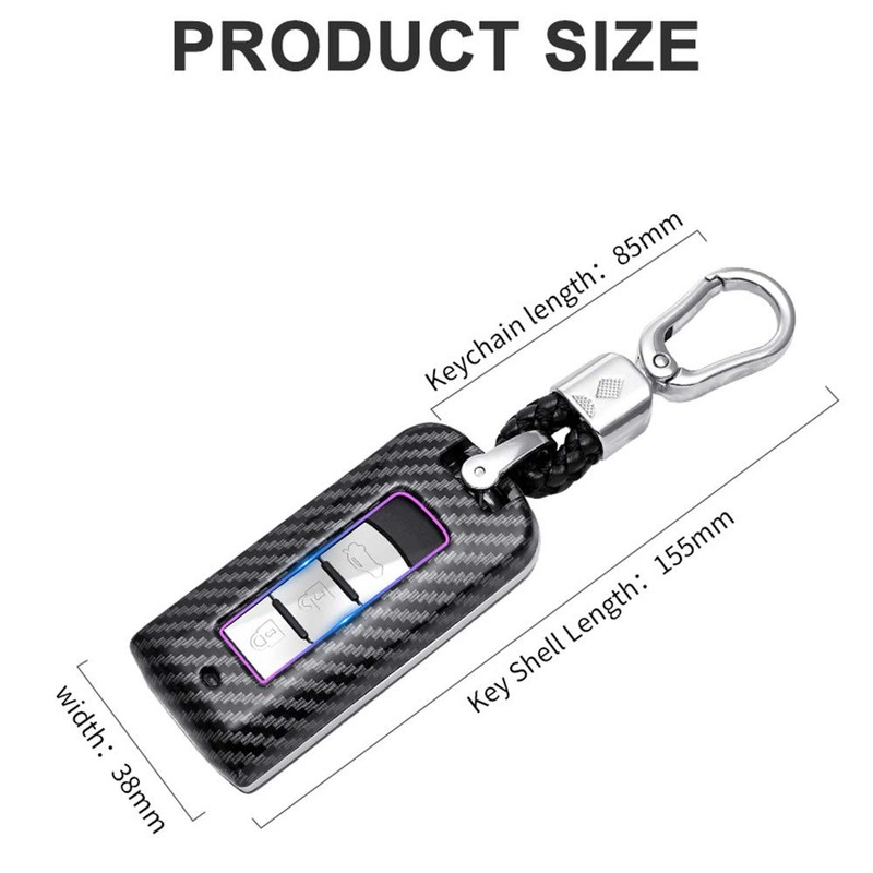 Carcasa para llave de coche compatible con Mitsubishi Outlander Eclipse