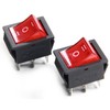 Fielect 2Pcs 6 Pin 3 Position Boat Rocker Switch ON/Off/ON