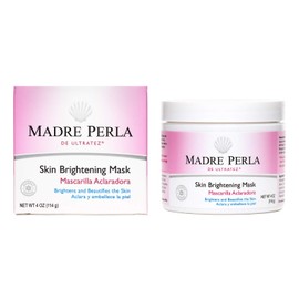 MADRE PERLA DE ULTRATEZ Skin Brightening Mask, No Hydroquinone, Parabens or Artificial Colors, Allergy-Tested, Made in USA 4 OZ (6 Jars)