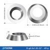 FHONK 34Pcs Tungsten Carbide Cutters Inserts Set, Lathe Tools for