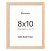 upsimples 8x10 Picture Frame, Natural Solid Wooden Picture Frames, Display
