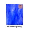 8" X 12" Steel Blue, White Opal Wissmach Stained Glass