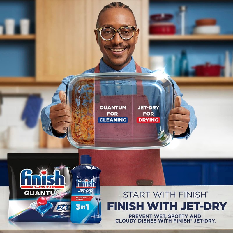Finish Jet Dry Dishwasher Rinse Aid, 8.45 Ounce