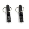 ocona Whistle, Dog Whistle, Key Ring, Black, Pack of 2